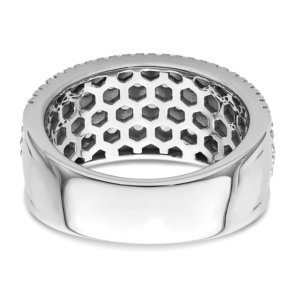 14K Weißgold Pavé 2 Karat Komplett Diamant Ring