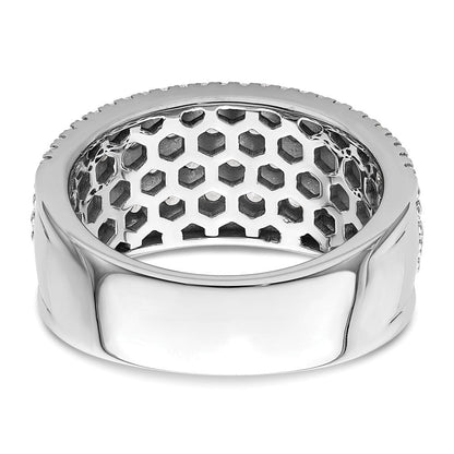 14K Weißgold Pavé 2 Karat Komplett Diamant Ring