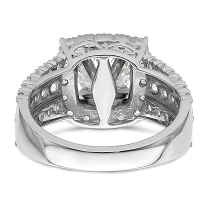 Verlobungsring aus 14K Weißgold mit 1,33 ct. Laborgezüchteten Diamanten VS/SI+ G+, Mittelstein 1 ct. im Rundschliff