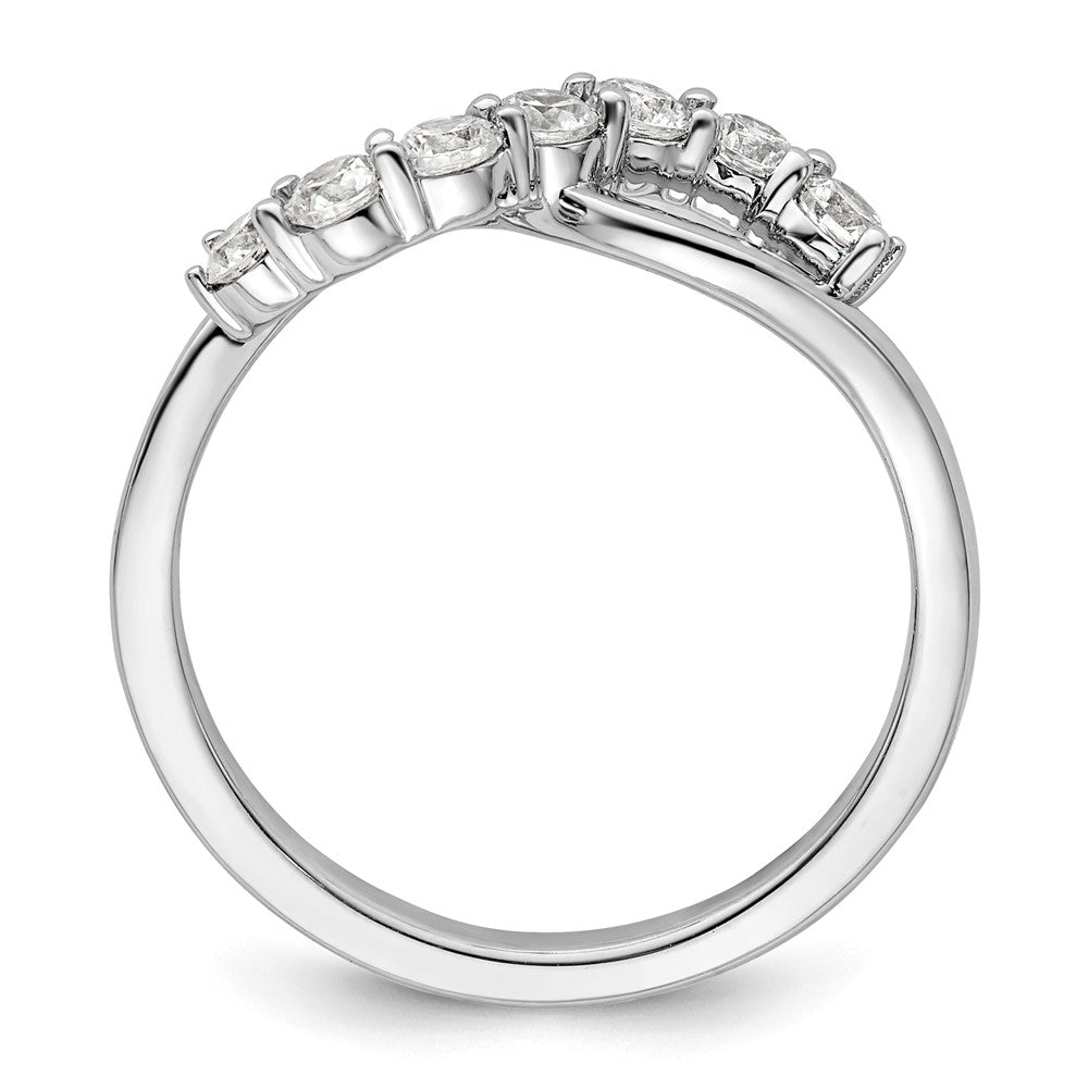 14K Weißgold Ring mit Labordiamant, VS/SI+ G+
