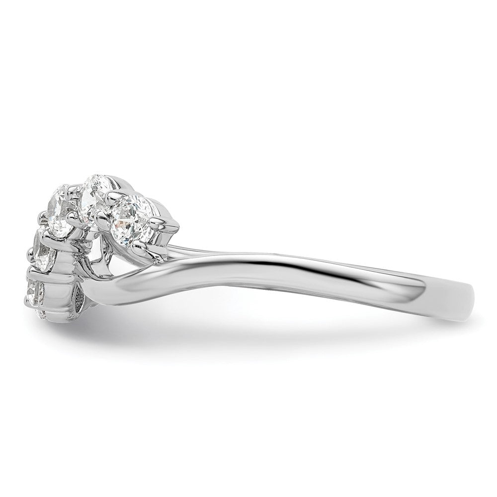 14K Weißgold Ring mit Labordiamant, VS/SI+ G+