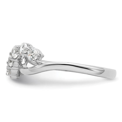 14K Weißgold Ring mit Labordiamant, VS/SI+ G+