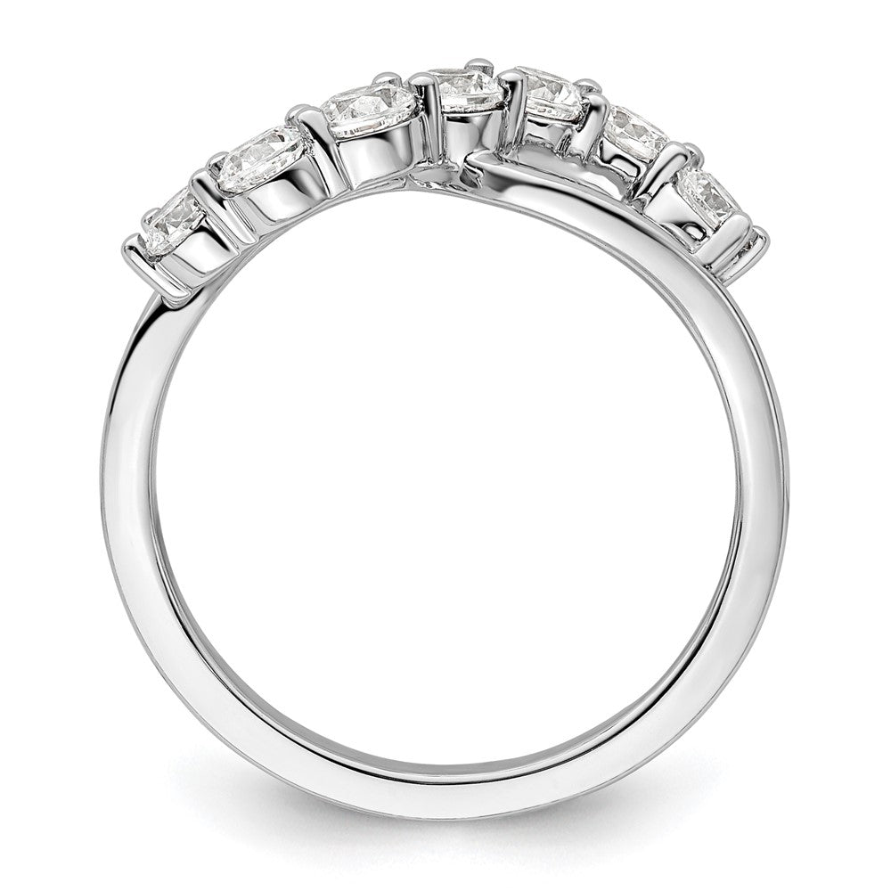 14K Weißgold Ring mit Laborgezüchteten Diamanten VS/SI+ G+