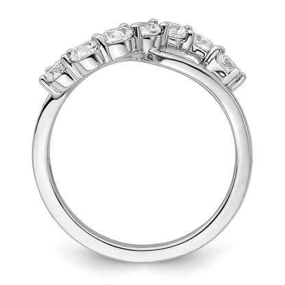 14K Weißgold Ring mit Laborgezüchteten Diamanten VS/SI+ G+