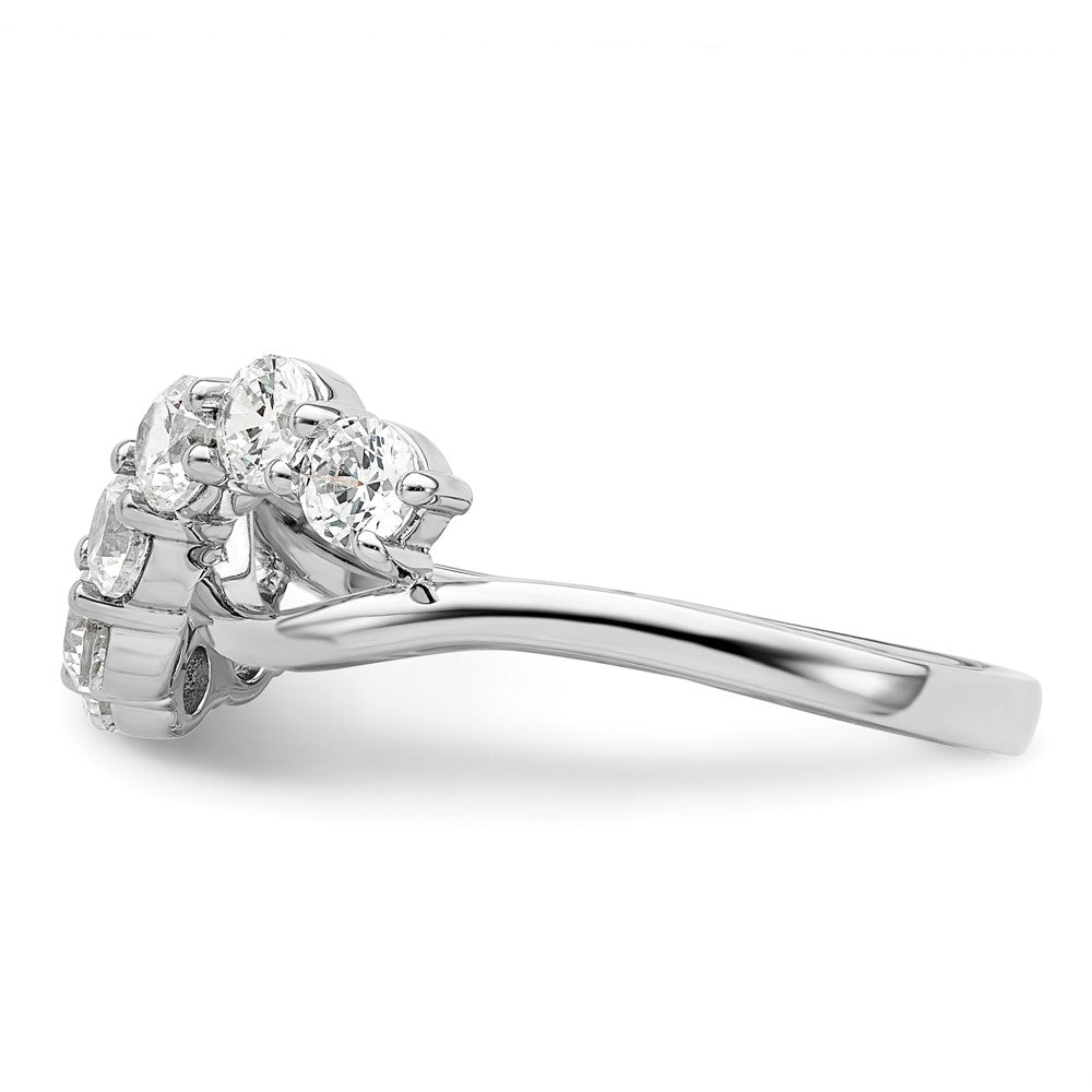 14K Weißgold Ring mit Laborgezüchteten Diamanten VS/SI+ G+