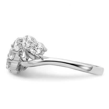14K Weißgold Ring mit Laborgezüchteten Diamanten VS/SI+ G+
