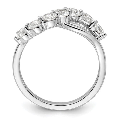 14K Weißgold Ring mit im Labor gezüchteten Diamanten, VS/SI+ G+