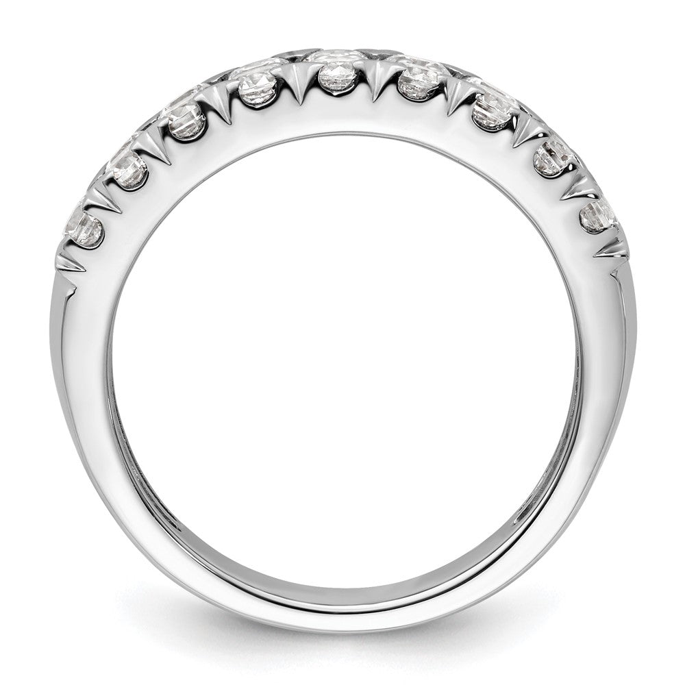14K Weißgold Fashion-Ring mit doppelreihigen 1,5 ct. im Labor gezüchteten Diamanten VS/SI+ G+