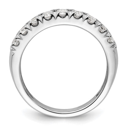 14K Weißgold Fashion-Ring mit doppelreihigen 1,5 ct. im Labor gezüchteten Diamanten VS/SI+ G+
