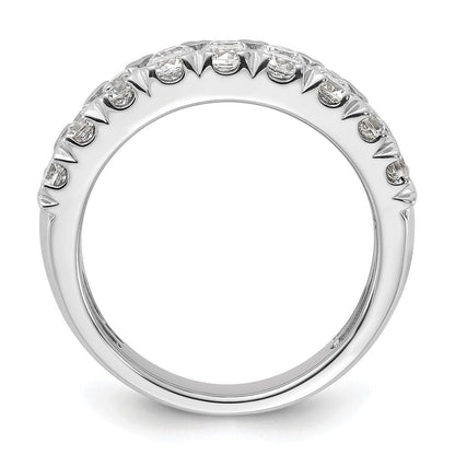 14K Weißgold Ring mit 2 ct. Labor gezüchteten Diamanten VS/SI+ G+, komplett, doppelreihig, Fashion-Design