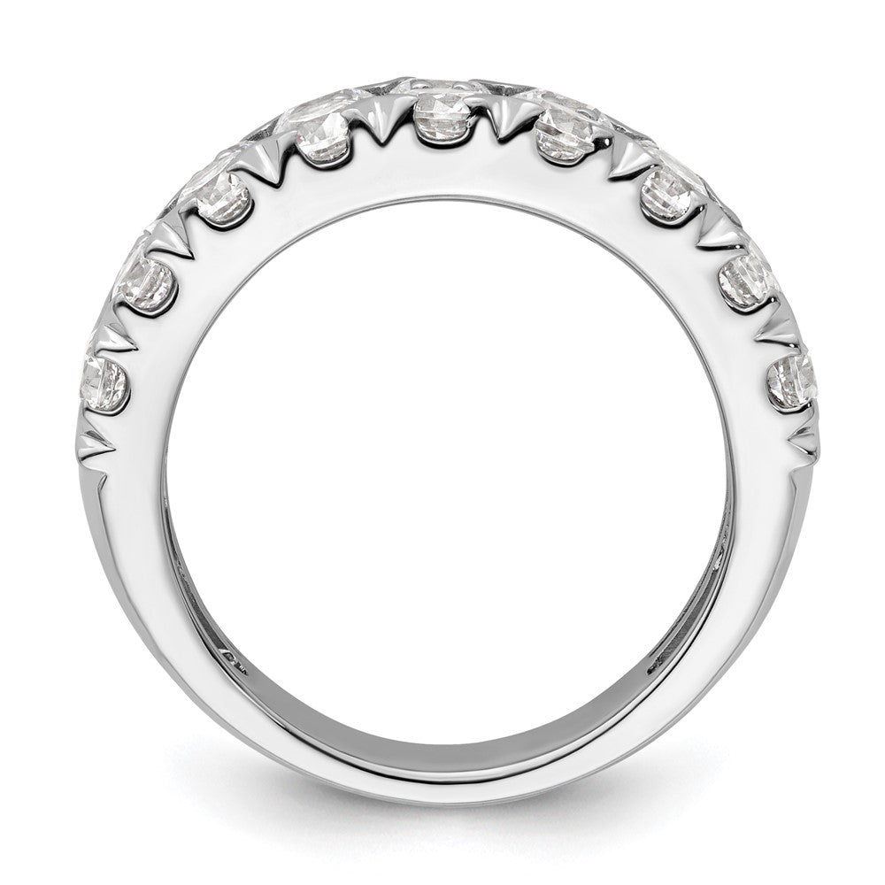 14K Weißgold Fashion-Ring mit doppelreihig gefassten, im Labor gezüchteten Diamanten, 3 ct., VS/SI+, G+