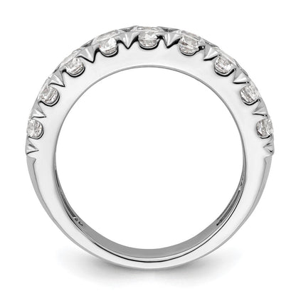 14K Weißgold Fashion-Ring mit doppelreihig gefassten, im Labor gezüchteten Diamanten, 3 ct., VS/SI+, G+