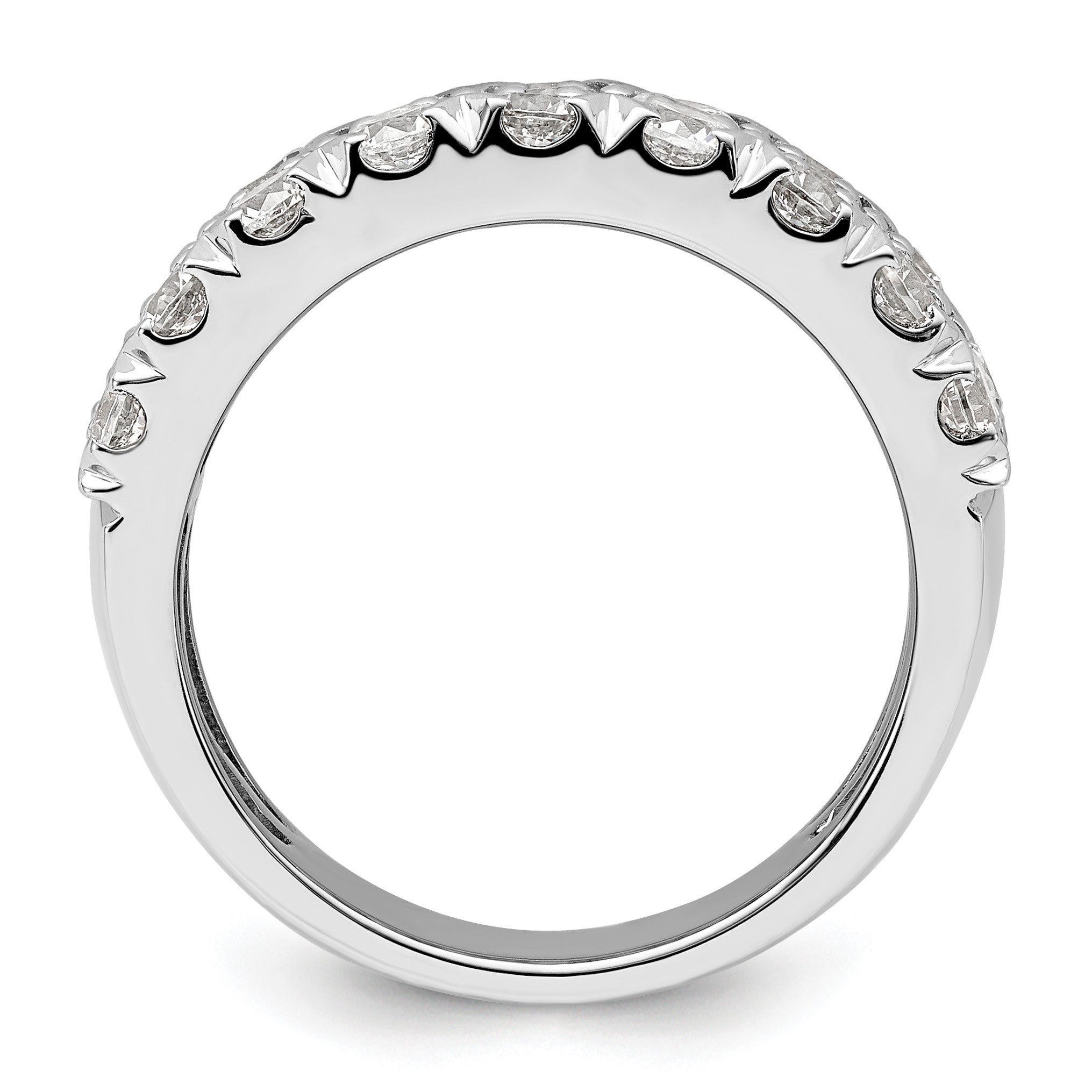 14K Weißgold Ring mit Laborgezüchteten Diamanten VS/SI+ G+