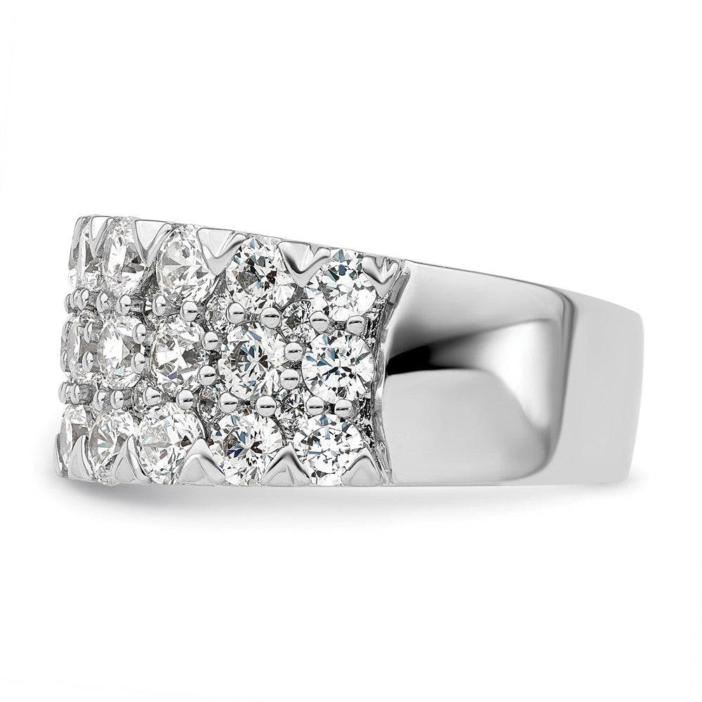 14K Weißgold Ring mit Laborgezüchteten Diamanten VS/SI+ G+