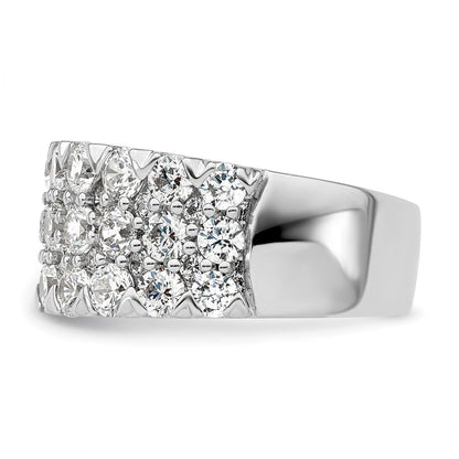 14K Weißgold Ring mit Laborgezüchteten Diamanten VS/SI+ G+
