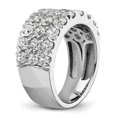 14K Weißgold Ring mit Laborgezüchteten Diamanten VS/SI+ G+