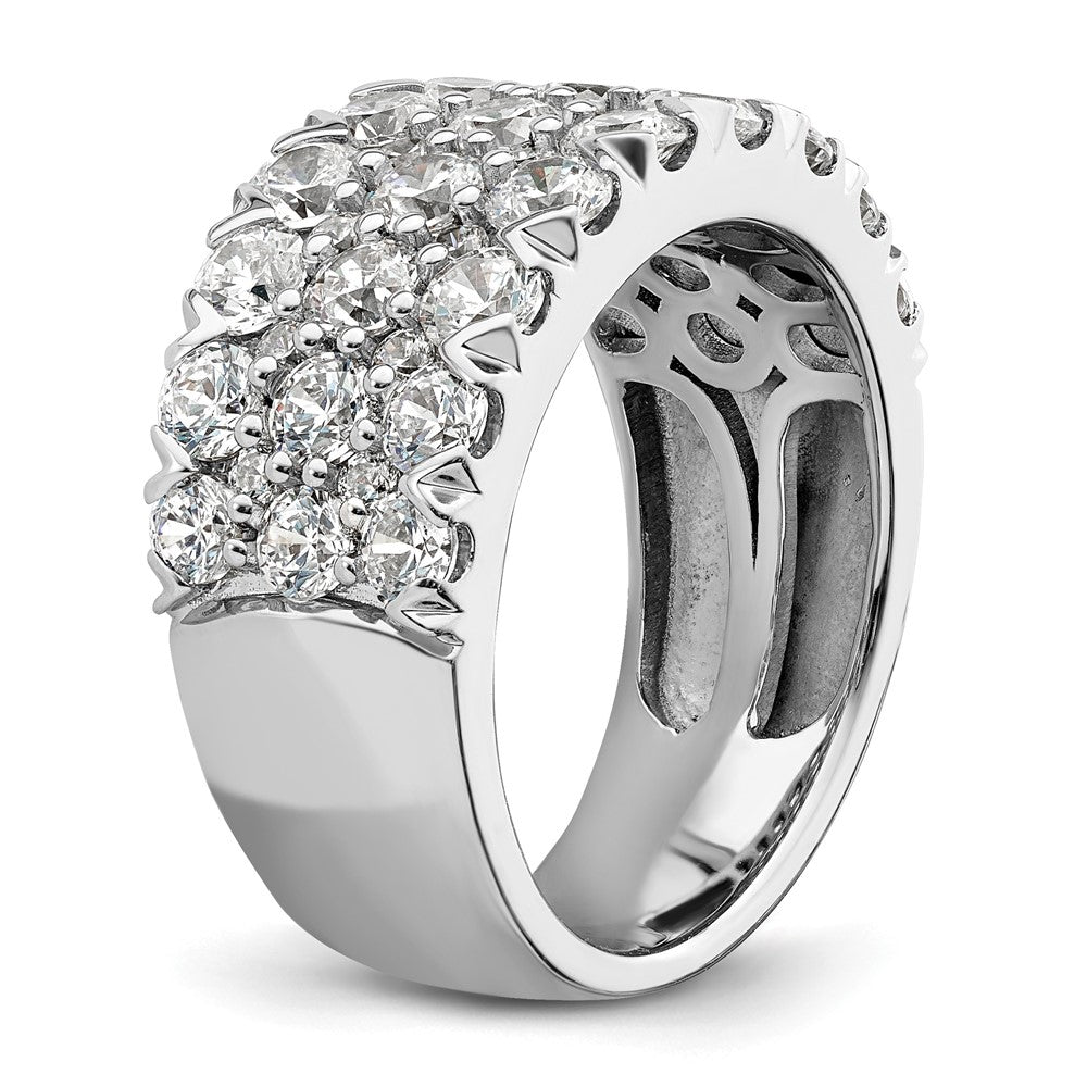 14K Weißgold Ring mit Laborgezüchteten Diamanten VS/SI+ G+