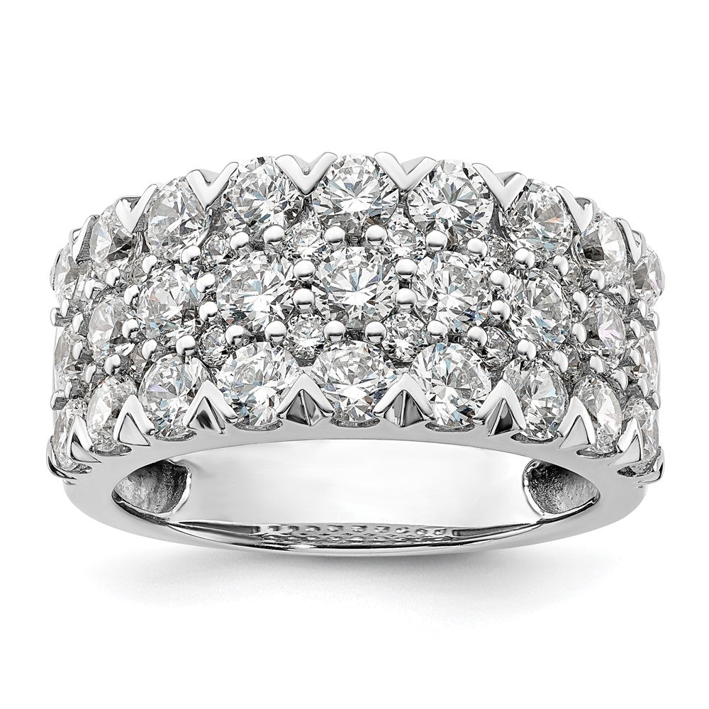14K Weißgold Ring mit Laborgezüchteten Diamanten VS/SI+ G+