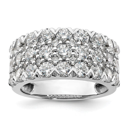 14K Weißgold Ring mit Laborgezüchteten Diamanten VS/SI+ G+