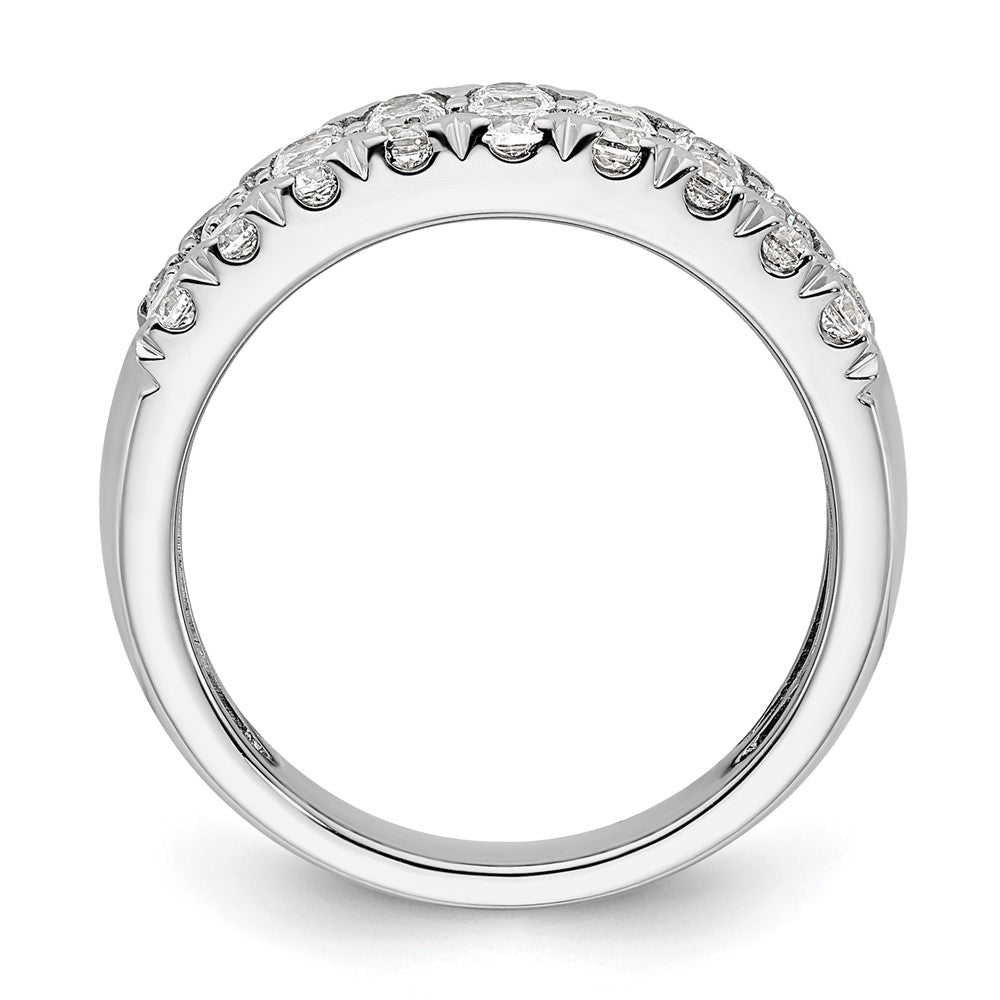 14K Weißgold Pavé 1.5 Karat Komplett Diamant Ring