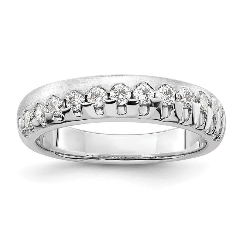 14K Weißgold Ring mit Laborgezüchteten Diamanten VS/SI+ G+