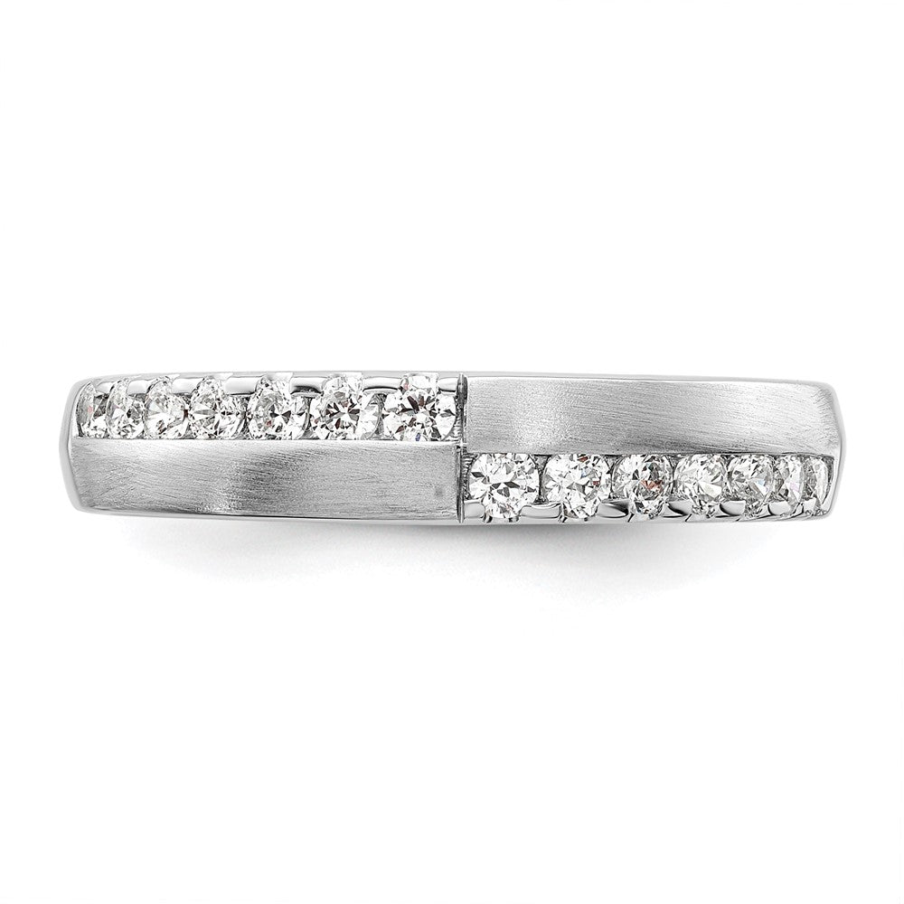 14K Weißgold Ring mit 0,375 ct. im Labor gezüchteten Diamanten VS/SI+ G+
