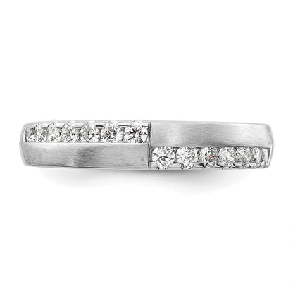14K Weißgold Ring mit 0,375 ct. im Labor gezüchteten Diamanten VS/SI+ G+