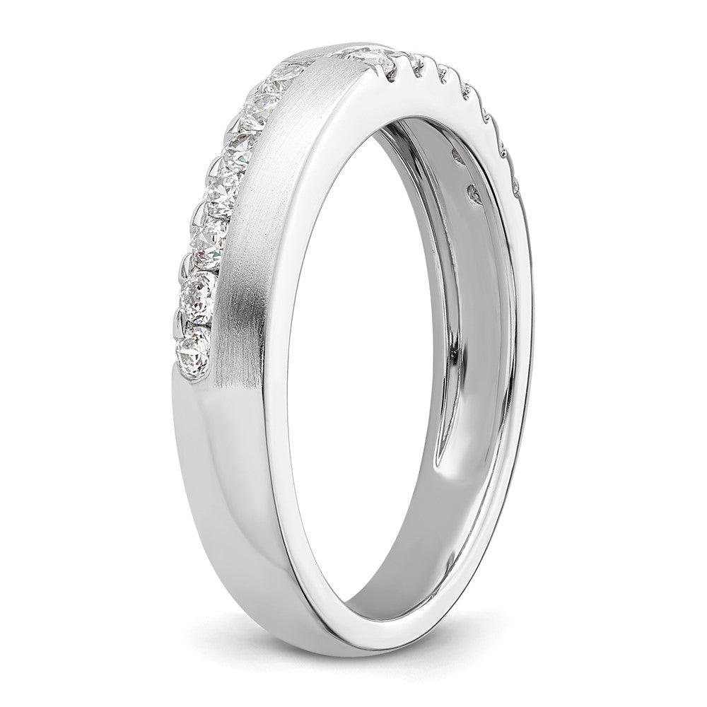 14K Weißgold Ring mit 0,375 ct. im Labor gezüchteten Diamanten VS/SI+ G+