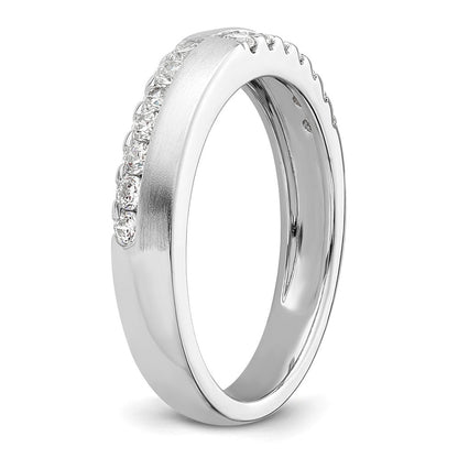 14K Weißgold Ring mit 0,375 ct. im Labor gezüchteten Diamanten VS/SI+ G+