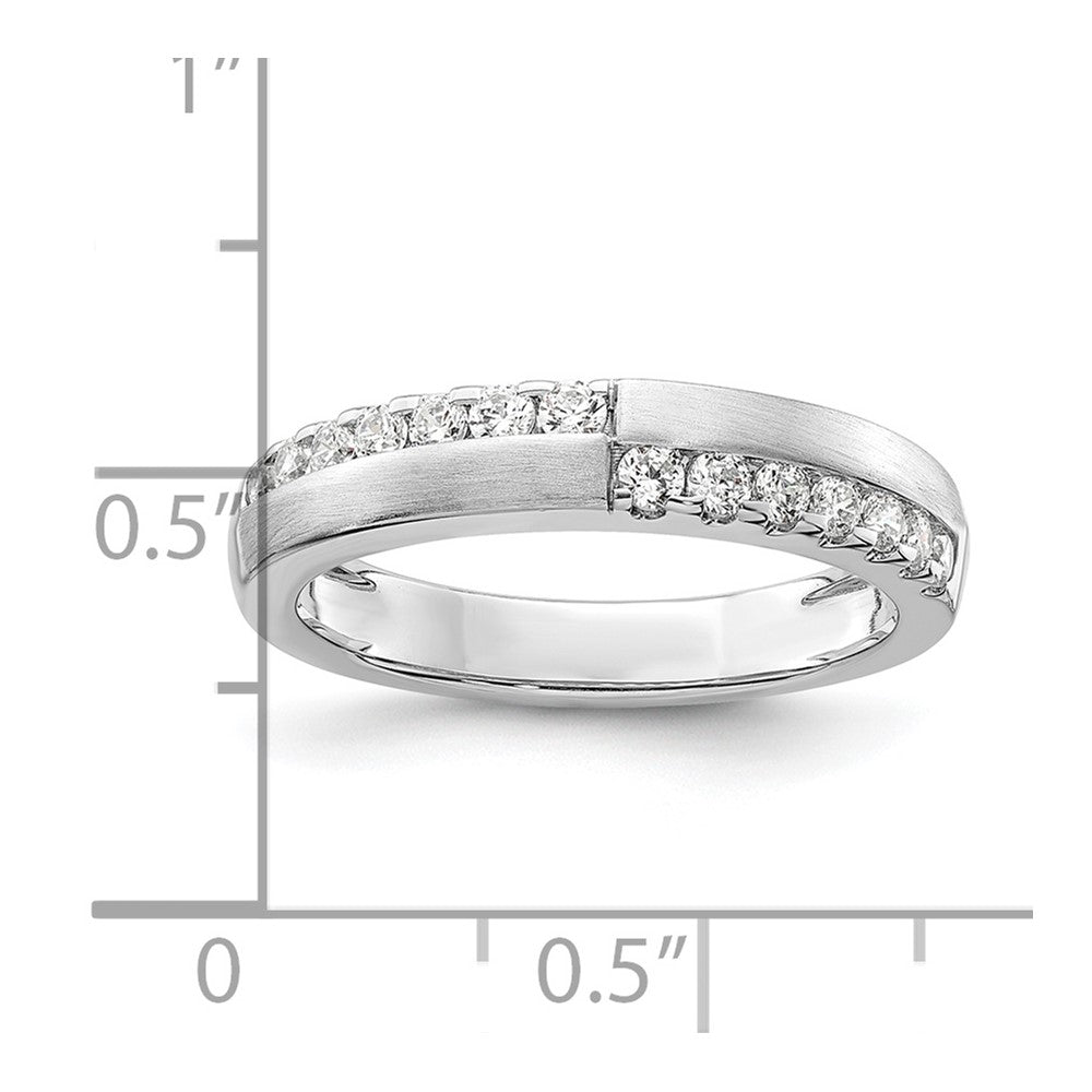 14K Weißgold Ring mit 0,375 ct. im Labor gezüchteten Diamanten VS/SI+ G+