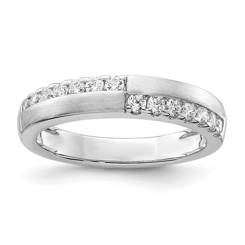 14K Weißgold Ring mit 0,375 ct. im Labor gezüchteten Diamanten VS/SI+ G+