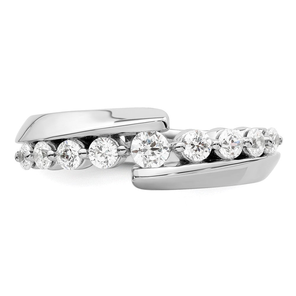 14K Weißgold Ring mit 0,5 ct. Laborgezüchteten Diamanten VS/SI+ G+ Komplett