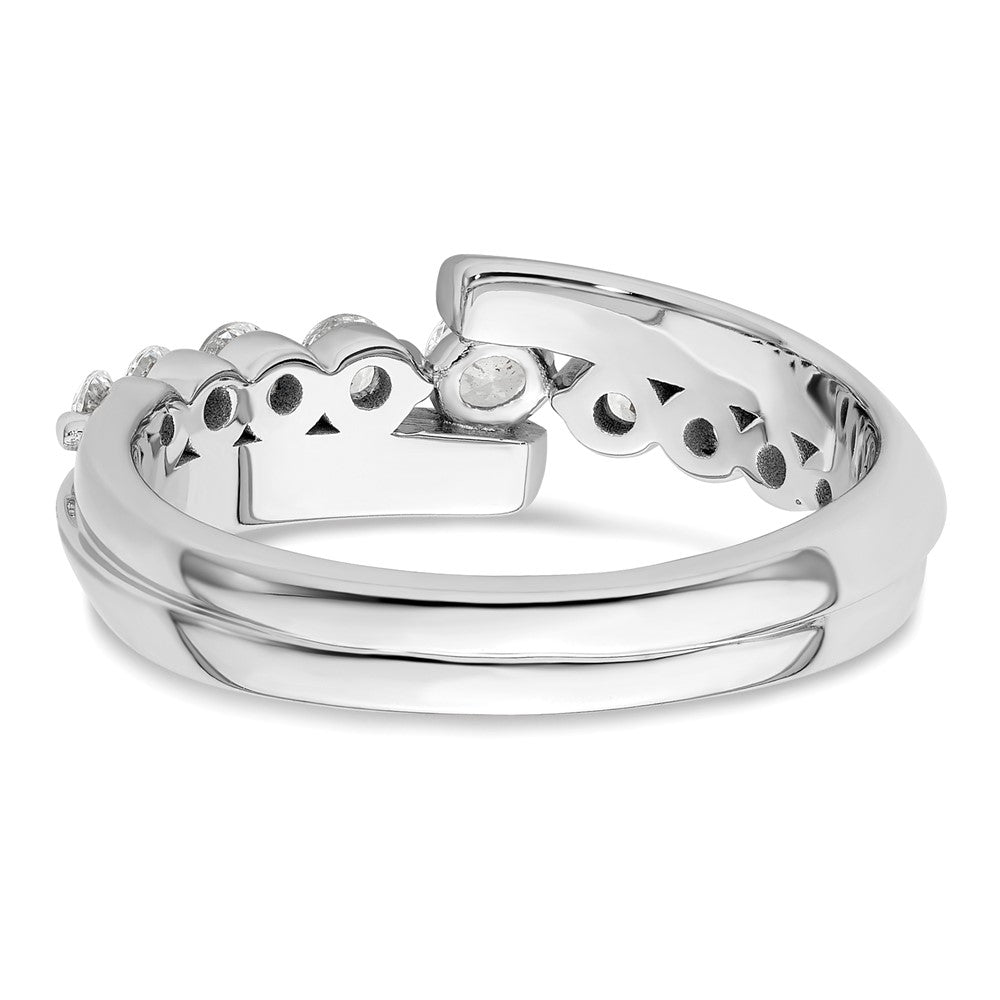 14K Weißgold Ring mit 0,5 ct. Laborgezüchteten Diamanten VS/SI+ G+ Komplett