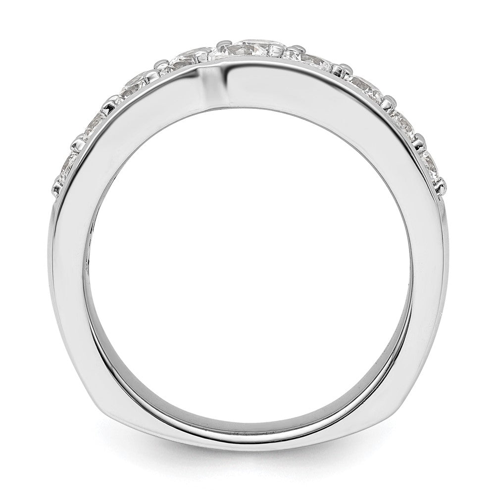 14K Weißgold Ring mit im Labor gezüchteten Diamanten VS/SI+ G+