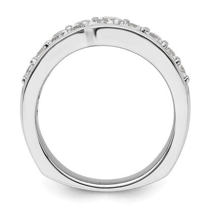 14K Weißgold Ring mit im Labor gezüchteten Diamanten VS/SI+ G+