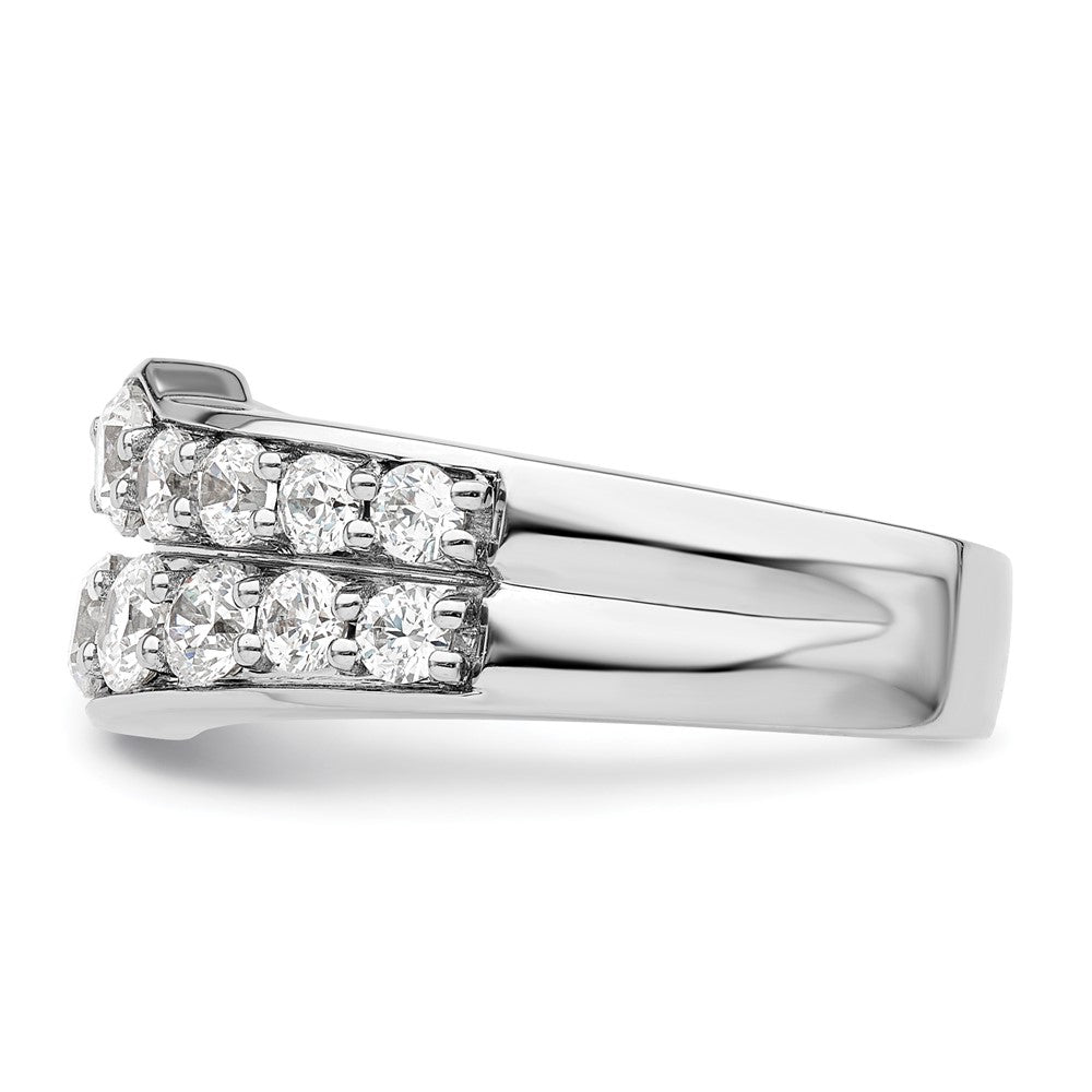 14K Weißgold Ring mit im Labor gezüchteten Diamanten VS/SI+ G+