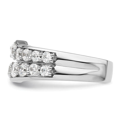 14K Weißgold Ring mit im Labor gezüchteten Diamanten VS/SI+ G+