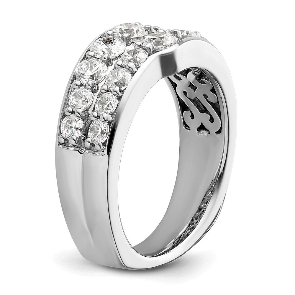 14K Weißgold Ring mit im Labor gezüchteten Diamanten VS/SI+ G+