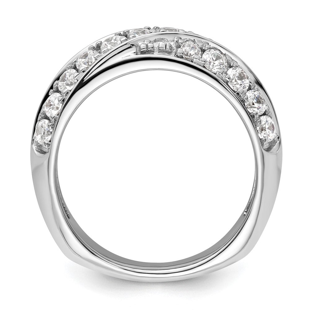 14K Weißgold Ring mit 1 ct. Laborgezüchteten Diamanten VS/SI+ G+