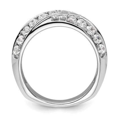 14K Weißgold Ring mit 1 ct. Laborgezüchteten Diamanten VS/SI+ G+