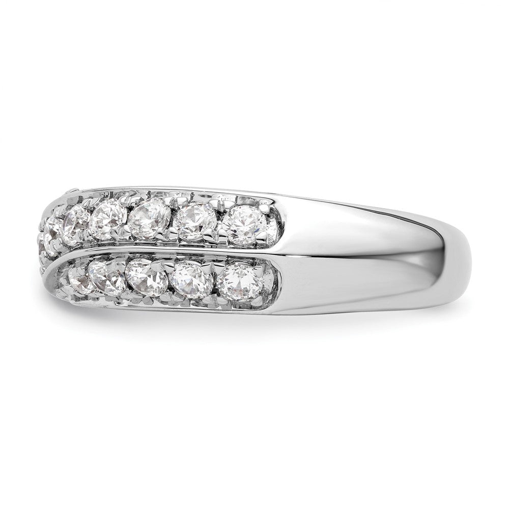 14K Weißgold Ring mit 1 ct. Laborgezüchteten Diamanten VS/SI+ G+