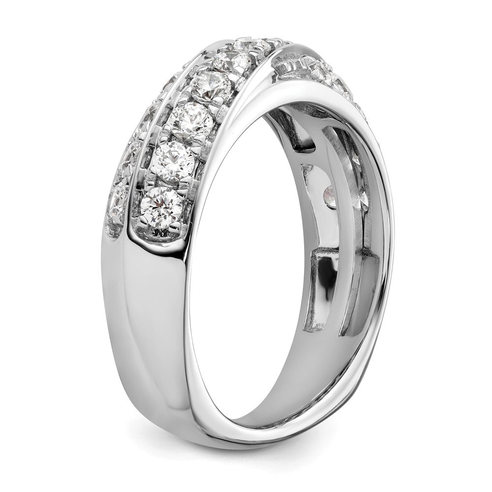 14K Weißgold Ring mit 1 ct. Laborgezüchteten Diamanten VS/SI+ G+