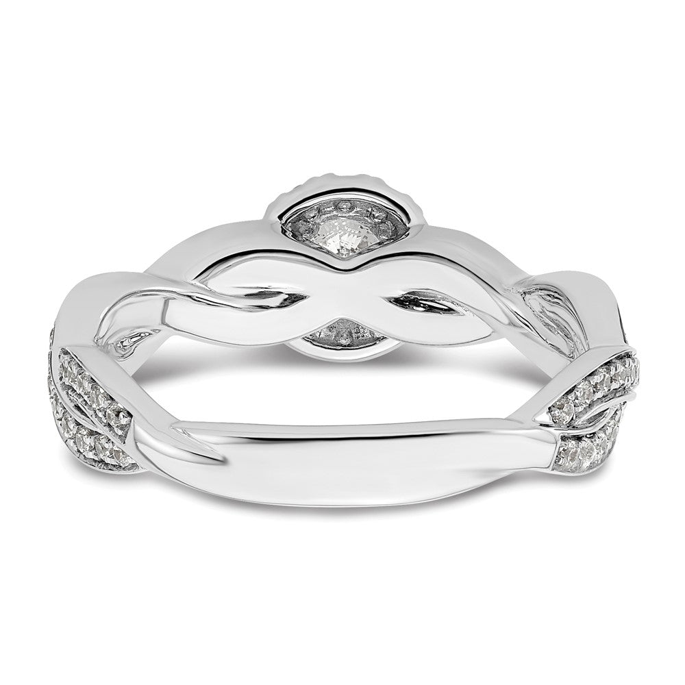 10K Weißgold 0,75 ct. Labor Diamant VS/SI+ G+ Rund Fancy Halo Verlobungsring