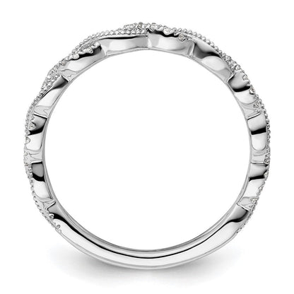 14K Weißgold Ehering mit 0,17 ct. laborgezüchteten Diamanten VS/SI+ G+