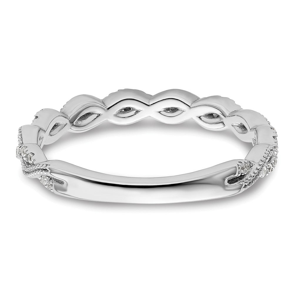 14K Weißgold Ehering mit 0,17 ct. laborgezüchteten Diamanten VS/SI+ G+