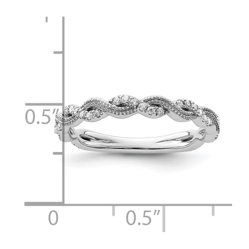 14K Weißgold Ehering mit 0,17 ct. laborgezüchteten Diamanten VS/SI+ G+