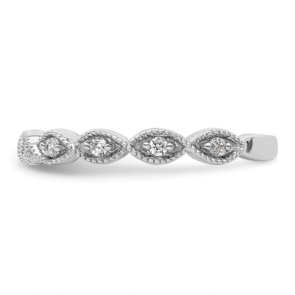 14K Weißgold Ehering mit 0,17 ct. Diamant aus Laborzucht VS/SI+ G+