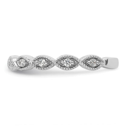 14K Weißgold Ehering mit 0,17 ct. Diamant aus Laborzucht VS/SI+ G+