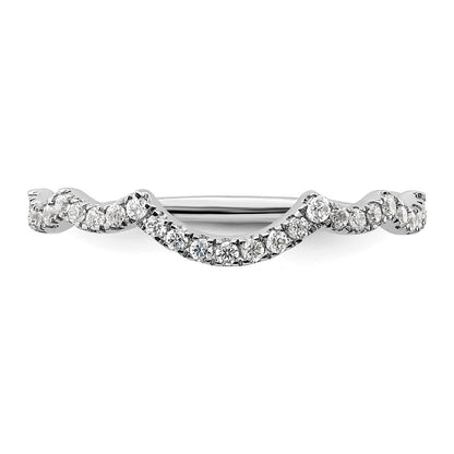 14K Weißgold Ehering mit 0,33 ct. im Labor gezüchteten Diamanten, VS/SI+ G+