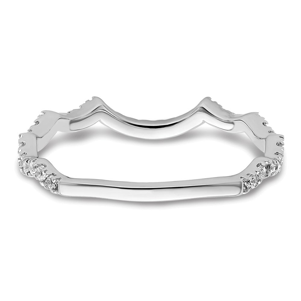 14K Weißgold Ehering mit 0,33 ct. im Labor gezüchteten Diamanten, VS/SI+ G+